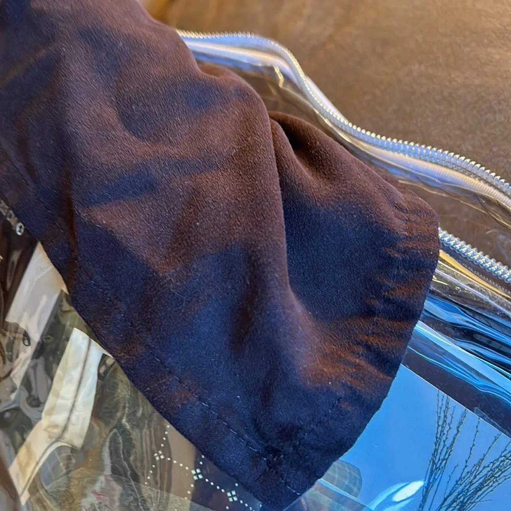 Michael Kors queen bed skirt. Chocolate brown micro fiber fabric.